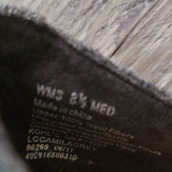 LC Lauren Conrad  Camilla Peep-toe Bootie in Gray  lace up heel shoes Sz 8.5 - Picture 7 of 7